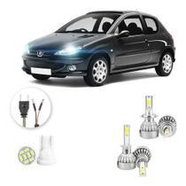 Lampadas Led Peugeot 206 2004 A 2008 H1 H7 20000lm
