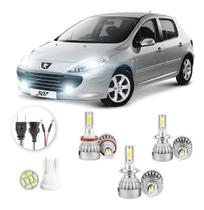 Lampadas Led Peugeot 307 2007 A 2012 H11 H7 H7 20000lm