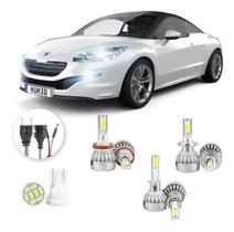 Lampadas Led Peugeot Rcz 2014 A 2016 H8 H1 H7 20000lm