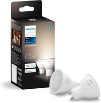 Lâmpadas LED Philips Hue GU10 60W Luz Branca Kit com 2