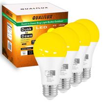 Lâmpadas LED Qualilux Dusk to Dawn Bug 9,5 W 600 lm, pacote com 4