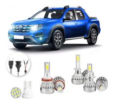 Lampadas Led Renault Duster Oroch 2015 A 2020 H8h1h7 20000lm