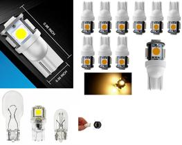 Lâmpadas LED Sago Mini T10 Branco Quente 12V AC/DC Pacote com 10
