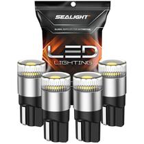 Lâmpadas LED SEALIGHT 194, 6000K, brancas, 1000% de brilho, pacote com 4