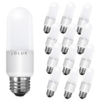 Lâmpadas LED Stick Jolux 60W equivalentes a 3000K E26, pacote com 12 Lâmpadas LED Stick Jolux 60W equivalentes a 3000K E26, pacote com 12