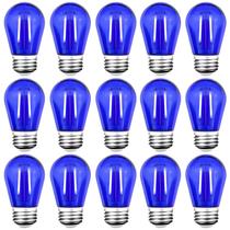 Lâmpadas LED String GUILEDUO S14 2W azuis, pacote com 15 unidades, 120V