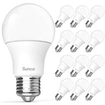 Lâmpadas LED Sunco A19, pacote com 12 W (equivalente a 100 W)