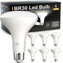Lâmpadas LED TJOY BR30 9W 5000K 800lm, pacote com 6 unidades, E26, reguláveis Lâmpadas LED TJOY BR30 9W 5000K 800lm, pacote com 6 unidades, E26, reguláveis
