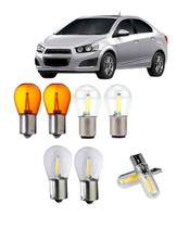 Lâmpadas Led Traseira Seta Ré Freio Ford Sonic 2012 a 2014