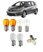 Lâmpadas Led Traseira Seta Ré Freio Honda Fit 2009 a 2013 Lâmpadas Led Traseira Seta Ré Freio Honda Fit 2009 a 2013