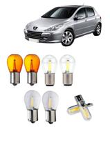 Lâmpadas Led Traseira Seta Ré Freio Peugeot 306 01 a 12