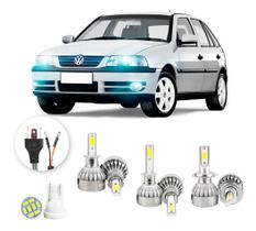 Lampadas Led Volkswagen Gol G3 2000 A 2005 H3 H1 H7 20000lm