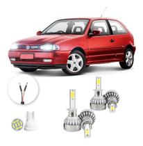 Lampadas Led Volkswagen Gol Gti 1996 A 2000 H3 H1 20000lm