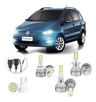Lampadas Led Volkswagen Spacefox 2013 2016 Hb4 H1 H7 20000lm