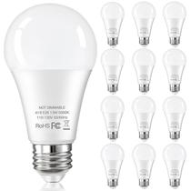 Lâmpadas LED Weddeg A19 13 W 1500 lúmens 5000 K, pacote com 12
