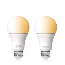 Lâmpadas LED WiFi inteligentes helloify A19 ajustáveis 60W E26 2pk