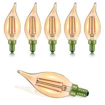 Lâmpadas LED Winbomgo E12 Retro Candelabra reguláveis 2W