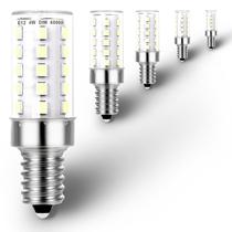 Lâmpadas LED Ziomitus E12 4W 6000K, brancas diurnas, reguláveis, pacote com 5