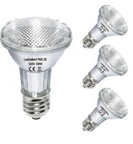 Lâmpadas LuxGallerri PAR20 halógenas 39W 120V 3000K, pacote com 3 Lâmpadas LuxGallerri PAR20 halógenas 39W 120V 3000K, pacote com 3