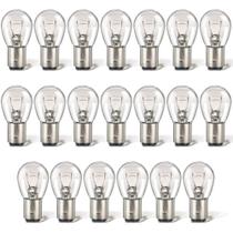 Lâmpadas Meonum 1157 12 V 21W/5W para lanterna traseira e seta, pacote com 20 Lâmpadas Meonum 1157 12 V 21W/5W para lanterna traseira e seta, pacote com 20