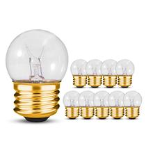 Lâmpadas noturnas OHLECTRIC S11 Clear 7,5 W 40 lúmens 2700 K, pacote com 10 Lâmpadas noturnas OHLECTRIC S11 Clear 7,5 W 40 lúmens 2700 K, pacote com 10