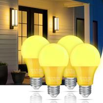 Lâmpadas Nouscan Yellow Bug A19 LED 9W (pacote com 4)