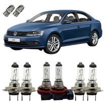 Lâmpadas Originais 3200K VW Jetta Farol Alto Baixo Milha T10