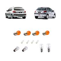 Lâmpadas Para Lanterna Traseira / Seta / Ré E Freio Renault Peugeot 206 E 207