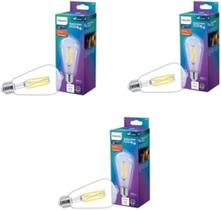 Lâmpadas Philips LED 60W ST19 Dusk to Dawn, pacote com 3