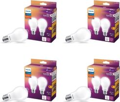 Lâmpadas Philips LED Ultra Definition, pacote com 8 W (60 W) 2700K