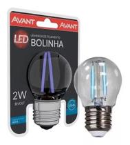 Lâmpadas Retrô Bolinha Filamento Led 2w Azul Biv Avant