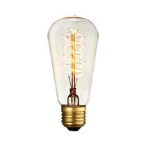 Lâmpadas Retro Edison E27 220V 40W ST64 G80 G95 T10 T45 T185 A19 A60 Lâmpada Vintage De Filamento