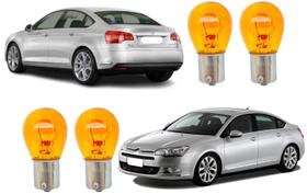 Lampadas seta traseira dianteira citroen c5 2001 02 ate 2008