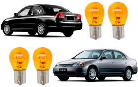 Lampadas seta traseira dianteira civic 1996 97 98 99 a 2011