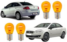 Lampadas seta traseira dianteira fiat linea