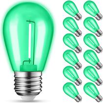 Lâmpadas String JAHEKS Green 1W S14 LED E26, pacote com 12 Lâmpadas String JAHEKS Green 1W S14 LED E26, pacote com 12