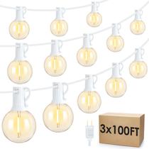 Lâmpadas String Lights Mlambert 91m impermeáveis brancas quentes 157