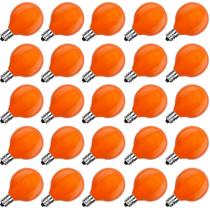 Lâmpadas SUNSGNE G40 Orange Incandescent 5W E12, pacote com 25