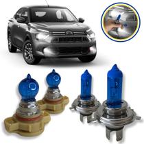 Lâmpadas Super Branca Farol Alto Baixo Milha Citroen Basalt Lâmpadas Super Branca Farol Alto Baixo Milha Citroen Basalt