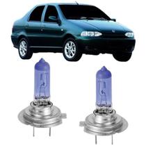 Lampadas super branca farol alto fiat siena g1 1996 a 2002