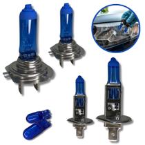 Lâmpadas Super Branca Farol Baixo Alto 8500k 12v H7 H1 T10