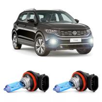 Lampadas Super Branca Farol De Milha H8 Vw T-cross