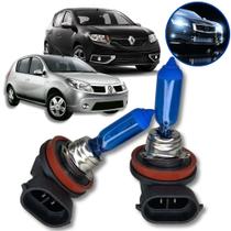 Lampadas Super Branca Farol De Milha Renault Sandero 2007/24