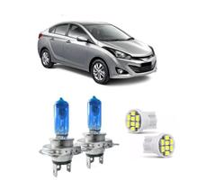 Lâmpadas super branca farol hb20s 13 14 15 2016 efeito xenon