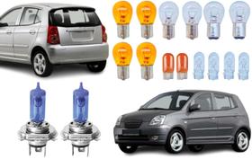 Lampadas super branca farol lanterna kia picanto 2006 a 2015