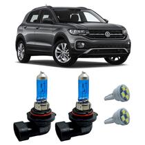 Lâmpadas Super Branca H8 12V 35W Volkswagen T-Cross + T10
