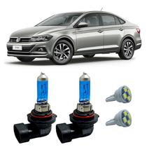 Lâmpadas Super Branca H8 12V 35W Volkswagen Virtus + T10