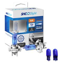 Lâmpadas Super Brancas Farol GM Cobalt H4 8500k + W5W