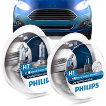 Lampadas Super brancas Ford New fiesta Philips Crystal Vision Lampadas Super brancas Ford New fiesta Philips Crystal Vision