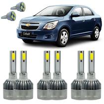 Lâmpadas Super Led Chevrolet Cobalt 2018 Kit Farol E Milha